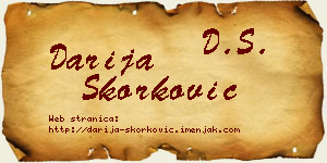 Darija Skorković vizit kartica